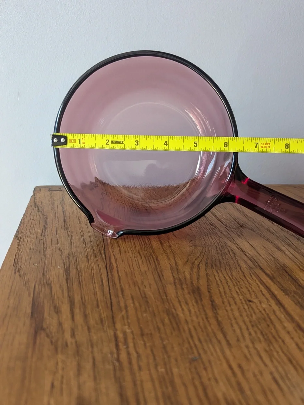 1L Vision Corning Glass Saucepan w/ PYREX Lid Pour Spout - Cranberry Visions - Picture 15 of 16